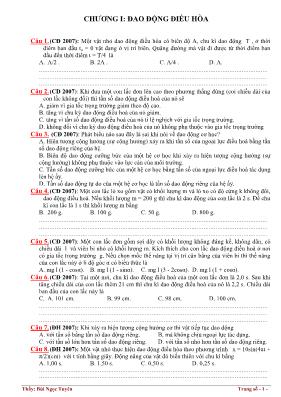 586 câu hỏi trắc nghiệm Vật lí lớp 12 - Bùi Ngọc Tuyên